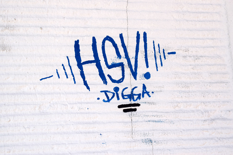 HSV, Fußballliebe, Fußball, Sportverein, Sprayer, Graffiti, Bergedorf, Hamburg, Rudolf-Steiner-Schule, Streetart, Polizei, Strafanzeige, News, Nachrichten
